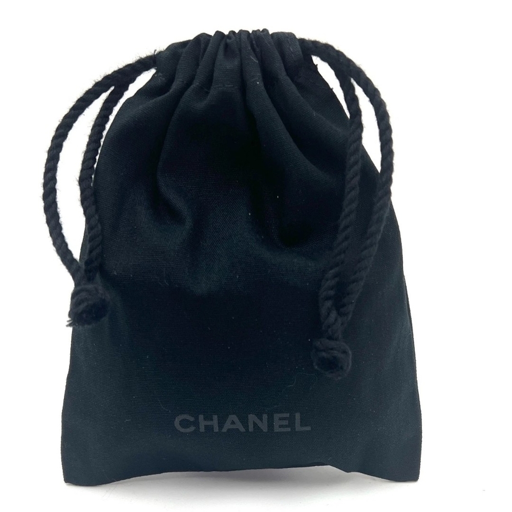 Authentic CHANEL Beauté Black Drawstring Pouch Bag Jewelry Makeup NWOT 4.5"x6"